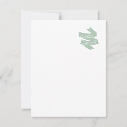 Whimsical Watercolor Fox on Ice Skates Feestdagenkaart (Achterkant)