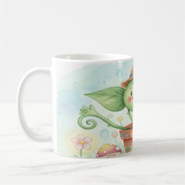 Whimsical Watercolor Garden Sprout Mug - Cute Plan Koffiemok
