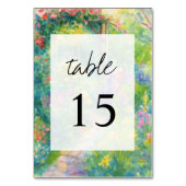 Whimsical Watercolor Garden Themed Wedding Kaart (Achterkant)