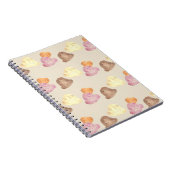 Whimsical Watercolor Ice Cream Scoops Notebook Notitieboek (Rechterzijde)