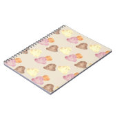 Whimsical Watercolor Ice Cream Scoops Notebook Notitieboek (Linkerzijde)