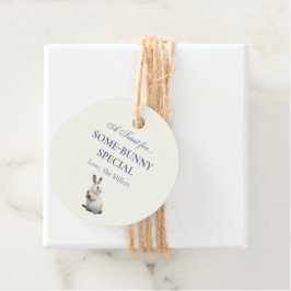 Whimsical Watercolor Konijn Paasbrunch Bedankjes Labels