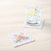 Whimsical Watercolor Pastel Candyland Birthday Kartonnen Onderzetters (Insitu)