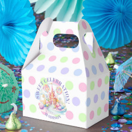 Whimsical Watercolor Pastel Candyland Verjaardag Bedankdoosjes