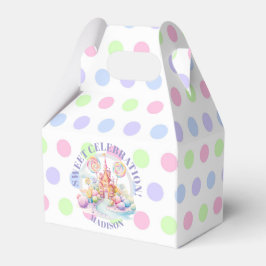 Whimsical Watercolor Pastel Candyland Verjaardag Bedankdoosjes