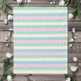 Whimsical Watercolor Pastel Colors Fleece Deken