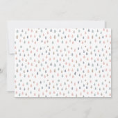 Whimsical Watercolor Rainy Day Baby Shower Kaart (Achterkant)
