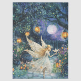 Whimsical Watercolor Sprookjestuin Decoupage Papie Tissuepapier