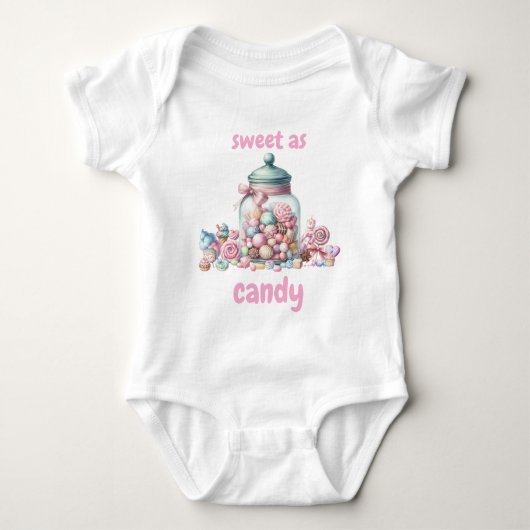 Whimsical Watercolor Sweet Candy Romper (Voorkant)