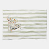  Whimsical Watercolor Tea Time Bear Kitchen Towels Theedoek (Horizontaal)