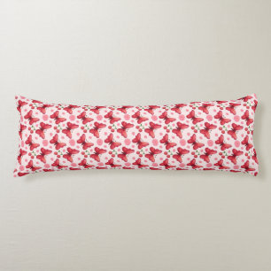 Whimsical Watercolor Vlinder en Kersen Patroon Lichaamskussen