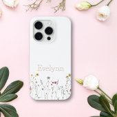 Whimsical Watercolor Wilde Bloem iPhone Hoesje