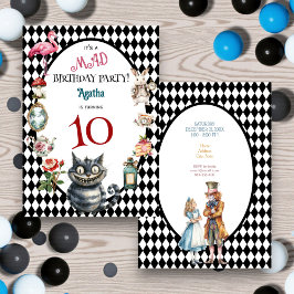 Whimsical Watercolor Wonderland Birthday Party Kaart