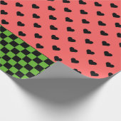 Whimsical Watermelon Colors patterated Cadeaupapier (Hoek)
