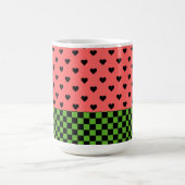 Whimsical Watermelon Colors patterated Koffiemok (Center)