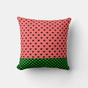 Whimsical Watermelon Colors patterated Kussen
