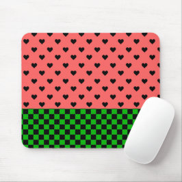 Whimsical Watermelon Colors patterated Muismat
