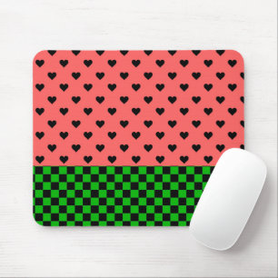 Whimsical Watermelon Colors patterated Muismat