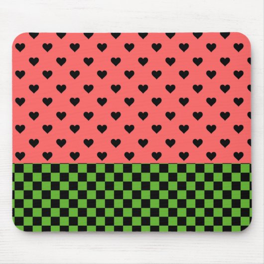 Whimsical Watermelon Colors patterated Muismat (Voorkant)