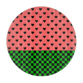 Whimsical Watermelon Colors patterated Snijplank