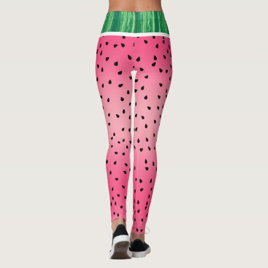 Whimsical Watermelon Summer Fruit Leggings (Achterkant)