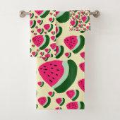 Whimsical Watermelons Cute Summer Fruit Pattern  Bad Handdoek (Insitu)