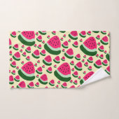 Whimsical Watermelons Cute Summer Fruit Pattern Bad Handdoek (Handdoek)