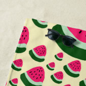 Whimsical Watermelons Cute Summer Fruit Pattern Strandlaken (In situ)