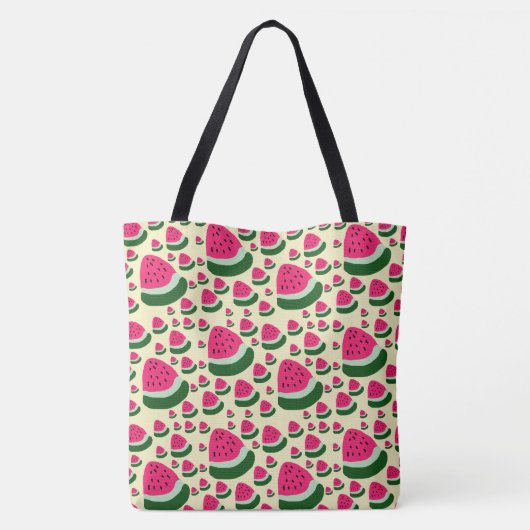 Whimsical Watermelons Cute Summer Fruit Pattern  Tote Bag (Achterkant)