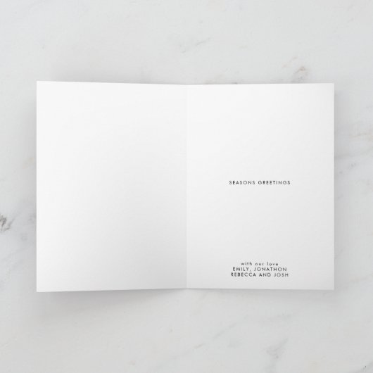 Whimsical Waterverf Angel Merry-kerstscript Feestdagen Kaart (Binnen)