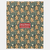 Whimsical waterverf antiek vakantie fleece wrap (Voorkant)