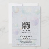 Whimsical Waterverf Aura Bubble Grand Opening Kaart (Achterkant)