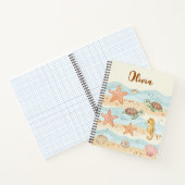 Whimsical Waterverf Baby Zee Creatures Notitieboek (Binnen)