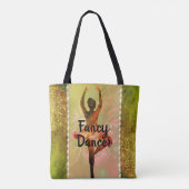 Whimsical Waterverf Ballerina Fancy Dancer Tote Bag (Achterkant)