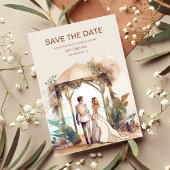 Whimsical Waterverf Beach Destination Wedding Save The Date