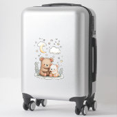 Whimsical Waterverf Beer Nursery Illustration Sticker (Koffer)