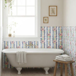 Whimsical Waterverf Blauw Groen Decoratief Tegeltje