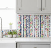 Whimsical Waterverf Blauw Groen Decoratief Tegeltje