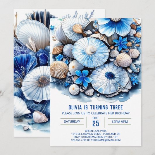 Whimsical Waterverf Boy Birthday Kaart (Voorkant / Achterkant)