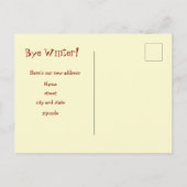 Whimsical Waterverf Cactus Bewegende Aankondiging Briefkaart (Achterkant)