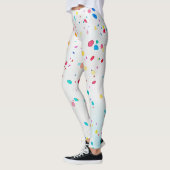 Whimsical Waterverf Confetti Leggings Ontwerp (Links)