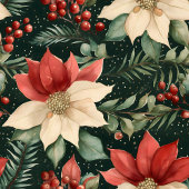 Whimsical waterverf dieprode groene kerst wrap fleece deken