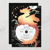 Whimsical Waterverf Dragon Birthday Kaart (Voorkant / Achterkant)