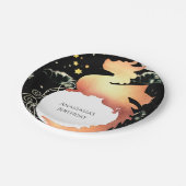 Whimsical Waterverf Dragon Birthday Papieren Bordje (Gekanteld)