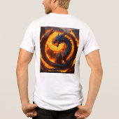 Whimsical Waterverf Dragon T-shirt (Achterkant)