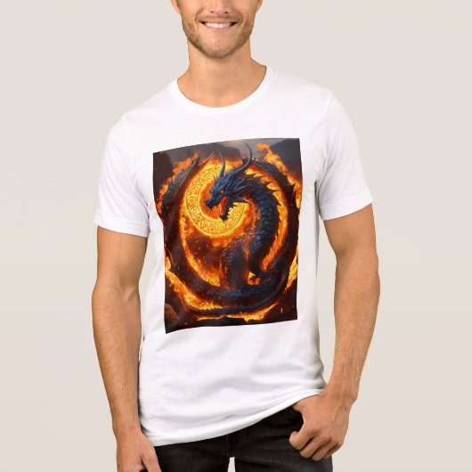 Whimsical Waterverf Dragon T-shirt (Voorkant)