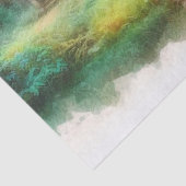 Whimsical Waterverf Eenhoorn Craft Tissue Paper Tissuepapier (Detail)