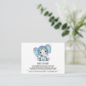Whimsical Waterverf Elephant Books for Baby Informatiekaartje (Staand voorkant)
