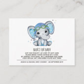 Whimsical Waterverf Elephant Books for Baby Informatiekaartje (Voorkant)