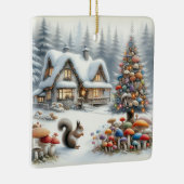 Whimsical Waterverf Enchanted Sprookjeskerst Keramisch Ornament (Rechts)